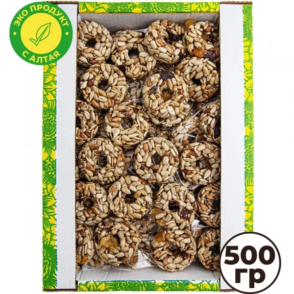 №3 Козинаки из подсолнечника с медом и сухофруктами "Зачетные" 500г в Йошкар-Оле