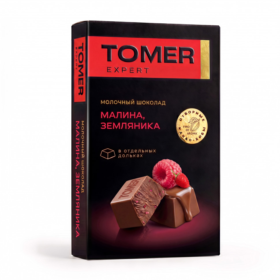  Фабрика Томер   Молочный шоколад Малина-Земляника, 90г  в Йошкар-Оле