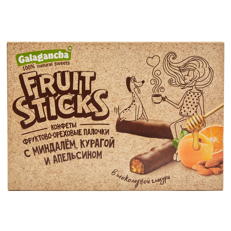  Берестов КРАФТ Fruit Stiсks с курагой и миндалем, 175г   в Йошкар-Оле