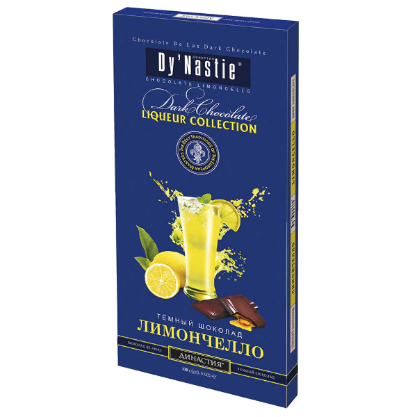 №3 Династия Шоколад "Лимончело", (блок 10шт по 100г)  в Йошкар-Оле