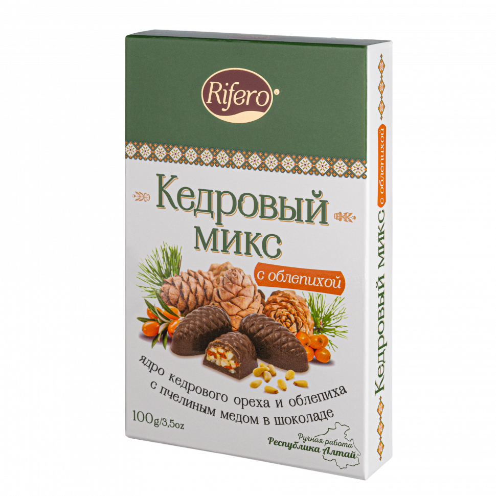  Риф и ко Конфеты "Кедровый микс ОБЛЕПИХА" 100г      в Йошкар-Оле
